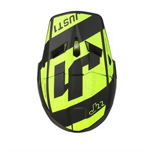 Just1 J22 adrenalina casco carbonio con accessorio visiera giallo fluorescente - Product Image 1