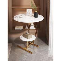 Table Basse Moderne Pliante en Bois Forme C ou Ronde, Style Nordique 2024, Petite Table d'Appoint pour Salon, Appartement ou Chevet