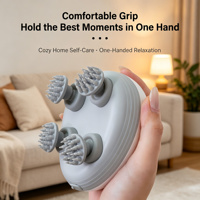 Masseur Électrique pour Cuir Chevelu 4D, Pétrissage, Étanche, Rechargeable, Soin des Cheveux, Soulagement du Stress, Relaxation, Spa, Sans Fil, Portable, Unisexe, Usage Quotidien