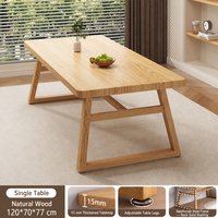 Table à manger rectangulaire de style industriel, table de cuisine simple et moderne pour la maison