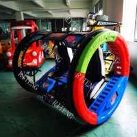 Voiture électrique à Rotation 360 degrés pour enfants, Bus balançoire électrique, barres de loisir rotative