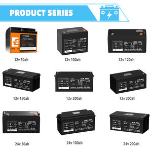 แบตเตอรี่ลิเธียมพลังงานแสงอาทิตย์สำหรับการตั้งแคมป์ RV 12V 24V 36V 50ah 200ah 120AH 100AH 300ah แบตเตอรี่ Ithium LiFePO4 akku เก็บพลังงานที่บ้าน - Product Image 6