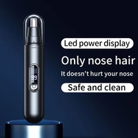 Recortador de vello nasal indoloro, portátil, para orejas y cejas, recargable, para hombres y mujeres