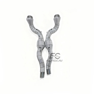 Tubo de Escape de Alto Flujo de Acero Inoxidable 304 sin Luz de Advertencia de Motor para Ferrari <span class=keywords><strong>Roma</strong></span> 3.9T V8 2020-2023, Directo de Fábrica - Product Image 2