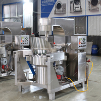 Grande ligne de production commerciale automatique de pop-corn Machine à pop-corn électrique ou à gaz Machine de fabrication industrielle de pop-corn