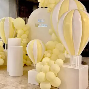 婚礼道具供应户外花园装饰用商用黄色玻璃纤维热气球
