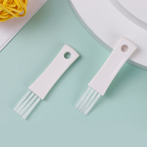 Cepillo de limpieza pequeño de nailon para equipos digitales, herramienta de limpieza de ranuras de teclado, mango de plástico blanco - Product Image 1