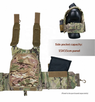 Gilet tactique en polyester 1000D durable avec porte-plaques MOLLE à dégagement rapide et conception modulaire pour l'entraînement en extérieur et l'équipement de sécurité