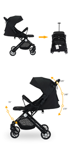 <span class=keywords><strong>Cochecito</strong></span> de Bebé Plegable Fácil de Transportar, <span class=keywords><strong>Cochecito</strong></span> Compacto Ligero, <span class=keywords><strong>Cochecito</strong></span> de Viaje <span class=keywords><strong>Moderno</strong></span> 2 en 1, Estructura de Hierro, Capacidad de Carga de 15 kg - Product Image 3
