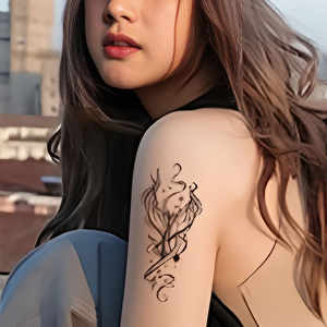 長続きする一時的なタトゥーステッカー-防水性と汗に強く、男性と女性に最適 - Product Image 3