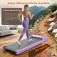 Tapis de marche électrique KREEDA avec écran LED, télécommande et inclinaison manuelle pour la maison, le bureau et les exercices sous le bureau