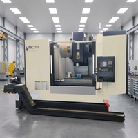 Centre d'usinage CNC VMC1370 automatique BT40 GSK, fraiseuse verticale à longue course pour le traitement de l'aluminium