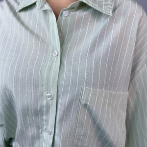 Blusa Casual de Mujer con Estilo Bohemio, Bordado, Pedrería, Cuello en V, Borlas y Mangas Largas - Product Image 6