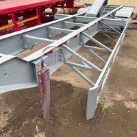 Semi-remorque squelette à structure robuste de 40 pieds, châssis de conteneur squelette, 3 essieux, capacité de charge de 40 tonnes, modèle de remorque de camion