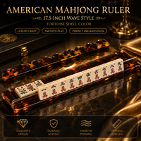 Support de Mahjong Imprimé Léopard Audacieux, Ensemble de Mahjong en Acrylique, Décoration de Table de Luxe pour Salle de Jeu, Accessoire de Table