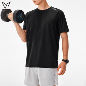 T-shirt da Corsa Corta da Uomo Personalizzata con Logo, Traspirante, Leggera, ad Asciugatura Rapida, per Allenamento Sportivo e Palestra, Basso MOQ, Produzione in Fabbrica - Product Image 2