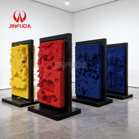Patung Dinding Kustom 3D Interaktif Ukuran Raksasa Seni Pin Art 3D Besar untuk Dijual