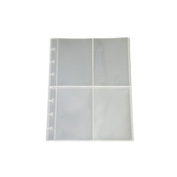 Pages intérieures d'album de cartes à 9 grilles, pochettes à feuilles mobiles pour cartes de collection, recharge à 11 trous, classeur de rangement multi-emplacements