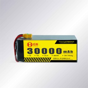 Lipo <b>Battery</b> 6S HD UAV Power 30Ah6S Solid State Lithium Ion <b>Battery</b> Pack 310Wh/kg 30000mAh 22.2V 10C Peak Discharge Rate for - Product Image 5