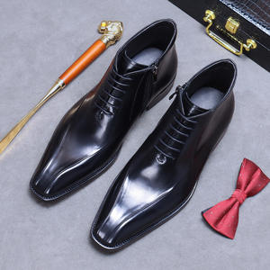 Botas de Tobillo con Cordones para Hombre, de Cuero Genuino, Estilo Retro, Antideslizantes y Desodorantes, Gran Venta - Product Image 3