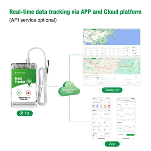 Tươi Tracker 10E thông minh IOT nhiệt độ màn hình 4g vị trí thời gian thực dữ liệu nhiệt độ logger - Product Image 6