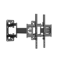 Support mural pour téléviseur robuste 32-86 pouces, charge de 80 kg, VESA 100x100-600x600, support mural pour téléviseur avec crochet réglable
