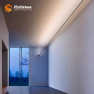 Cho trong nhà trang trí môi trường xung quanh ánh sáng thép không gỉ trần COB LED đường Chân Trời tuyến tính ánh sáng đèn treo tường LED Strip ánh sáng - Product Image 1