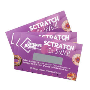 Impression <span class=keywords><strong>de</strong></span> cartes <span class=keywords><strong>de</strong></span> loterie à gratter personnalisées - Product Image 1