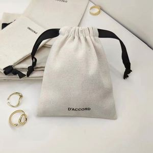 Bolsas de Lona de Algodón Personalizadas al por Mayor, Bolsas de Regalo con Cordón para Joyería - Product Image 4
