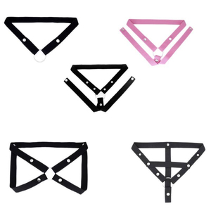 สายรัดนิรภัย BDSM สีดำ พร้อมห่วงยืดหยุ่นสำหรับอุปกรณ์รัดตัว - Product Image 5