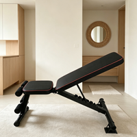 Banc de musculation réglable inclinable, déclinable et plat pour la musculation à domicile