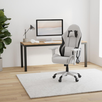 Chaise pivotante de jeu de vitesse de course haut de gamme accoudoirs 3D inclinables 90-180 degrés cadre en métal chaise de jeu vidéo blanche chaise de jeu