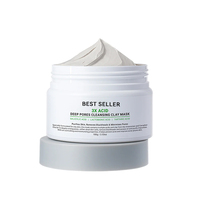 Masque facial en boue exfoliant de haute qualité pour le soin de la peau, affiner les pores, contrôler le sébum, améliorer les pores, hydrater et nourrir le visage