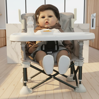 Chaises pour bébé pliables et portables personnalisées, vente en gros directe d'usine, certifiées CE, adaptées pour le camping, la plage, le salon, chaise rehausseuse pour bébé