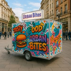 Camions de café, bière et thé entièrement équipés, camion mobile, chariot à glaces, remorque de restauration de rue - Product Image 5