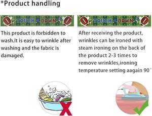 Bandera Grande y Ligera de Poliéster con Temática de Fútbol Americano para Fiestas de Cumpleaños, Día de Partido de Domingo, Suministros para Fanáticos del Deporte, Fondo para Fotos Colgante - Product Image 3