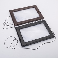 Loupe vidéo Led taille A5 plastique pliable 2,5x6Led loupe de lecture mains libres