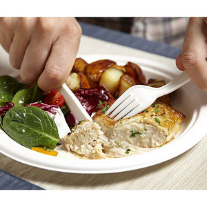 Bộ Dao Nĩa Dùng Một Lần Cho Nhà Máy PLA Bộ Dao Nĩa Muỗng Ăn Mang Đi Dùng Một Lần Với Khăn Ăn Dụng Cụ Phân Hủy Sinh Học - Product Image 6