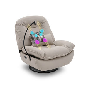 Sofá de masaje relajante de estilo perezoso de lujo de alta calidad, silla giratoria de 270 ° y mecedora, sofá reclinable con masaje - Product Image 1