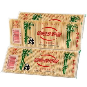 Junda Bamboo Toothpicks 6.5Cm Double-Ended Disposable Pack Of 100 200 For Household Hotel Restaurant Use - Product Image 1