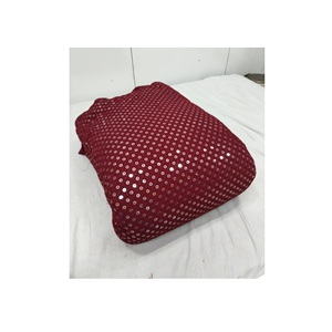 High Demand Wedding and Party Dress <b>Material</b> Embroidered Faux Georgette Fabric with Lace Tulle Fabric for Sale - Product Image 1