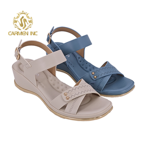 صندل مسطح للسيدات موديل Ca263-5 مزين بالألماس للنساء والفتيات في فصل الصيف - Product Image 5