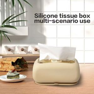 Creative Square European Style Tissue Napkin <b>Box</b> with Suction Cup Minimalist No-Drill-Designed <b>Storage</b> for Bathroom Home - Product Image 5