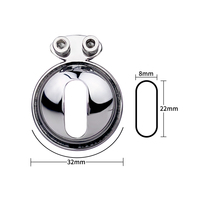 FRRK 2024 Nouveau style Mini cage de chasteté plate Sissy Cage de chasteté CBT Jeu Cage de chasteté en acier inoxydable BDSM pour homme