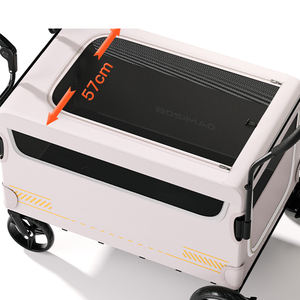 โรงงานขายส่งรถเข็นสุนัขพับได้หรูหรา 4 ล้อรถเข็นสุนัขรถเข็นสัตว์เลี้ยงสําหรับสุนัขขนาดใหญ่ขนาดใหญ่ - Product Image 6