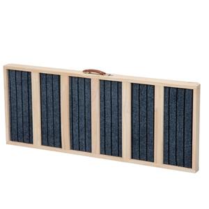 Rampa per animali domestici in legno lunga 39 ", rampa pieghevole per gatti con regolazione dell'altezza da 16.3" a 24 "e tappetino antiscivolo per divano letto, naturale - Product Image 5