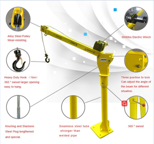 Grúa Eléctrica Móvil Pequeña de <span class=keywords><strong>12V</strong></span> 24V para Camioneta Pick up con <span class=keywords><strong>Cabrestante</strong></span> Eléctrico de 500kg 800kg 1000kg <span class=keywords><strong>2000kg</strong></span> - Product Image 3