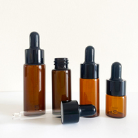 2ml 3ml 4ml 5ml mini bouteilles à rouleaux en verre transparent bouteilles vides à bille roulante d'huile essentielle
