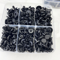 680 + 45 pièces Clips de retenue de poussée de voiture et assortiment de fixations automatiques avec 10 attaches de câble et clips de retrait de fixations pour voitures
