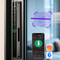 Serrure intelligente pour porte coulissante en aluminium, étanche IP65, Fechaduras Inteligentes Tuya Zigbee, reconnaissance faciale 3D, TTlock, Bluetooth, empreinte digitale